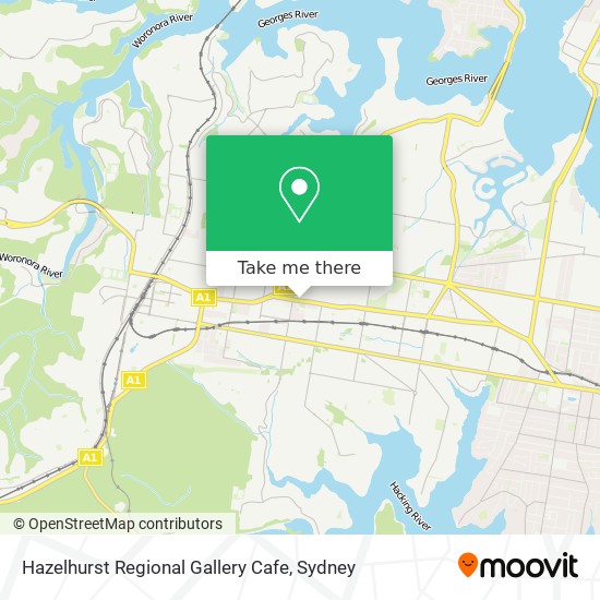 Hazelhurst Regional Gallery Cafe map