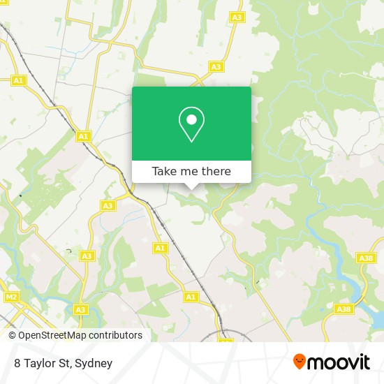 Mapa 8 Taylor St