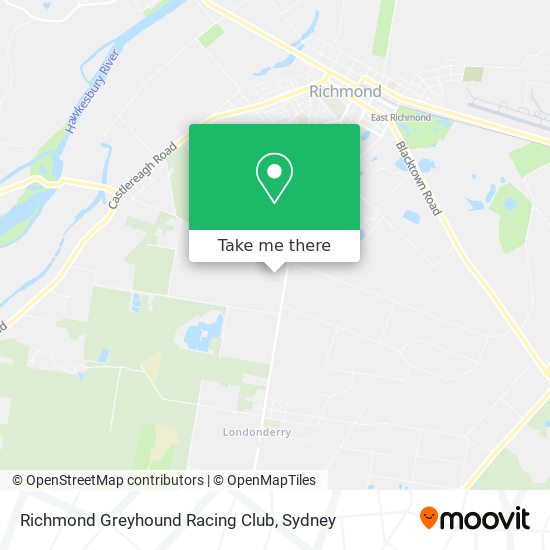 Mapa Richmond Greyhound Racing Club