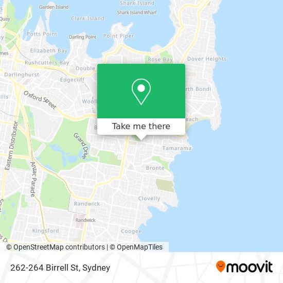 Mapa 262-264 Birrell St