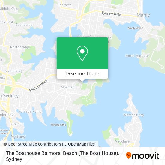 Mapa The Boathouse Balmoral Beach (The Boat House)