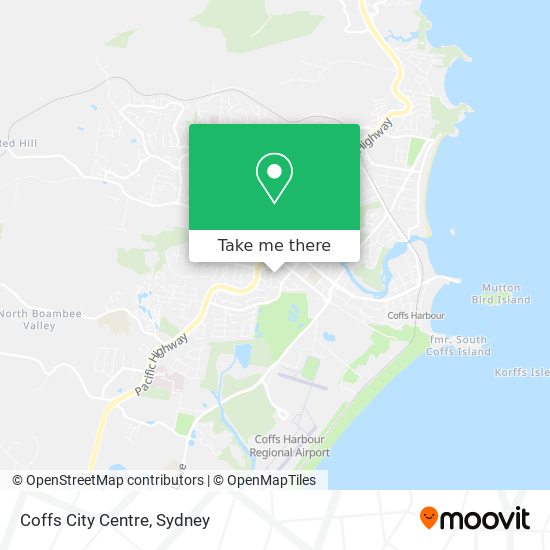 Mapa Coffs City Centre