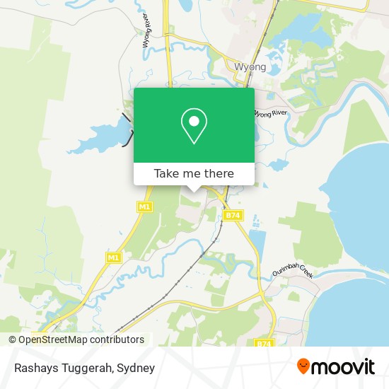 Mapa Rashays Tuggerah