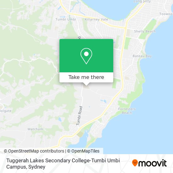 Tuggerah Lakes Secondary College-Tumbi Umbi Campus map