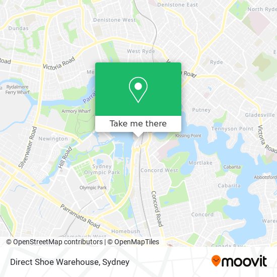 Direct Shoe Warehouse map