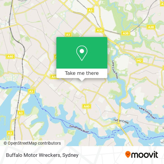 Buffalo Motor Wreckers map