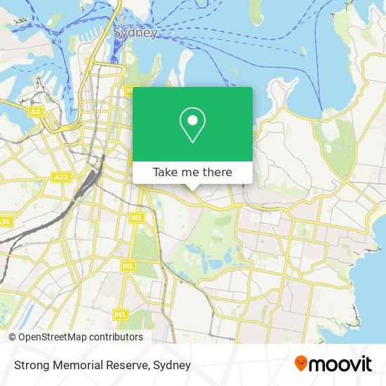 Mapa Strong Memorial Reserve