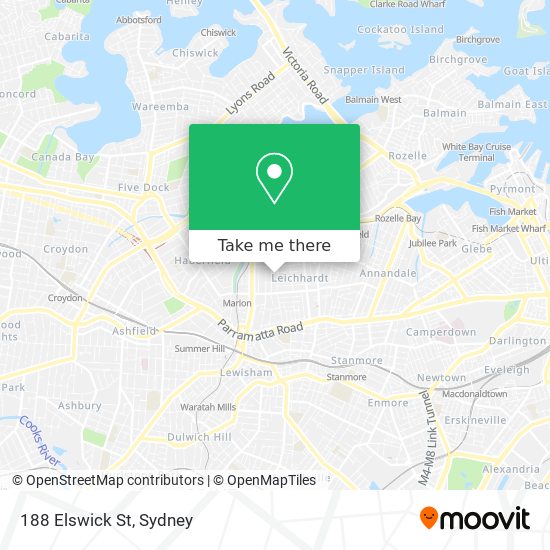 188 Elswick St map