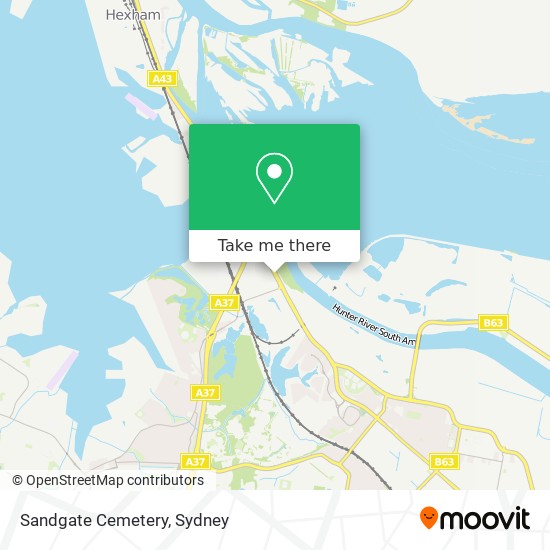 Mapa Sandgate Cemetery