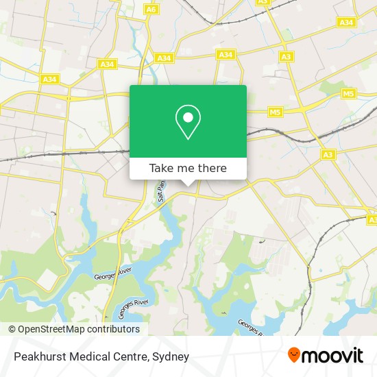 Peakhurst Medical Centre map