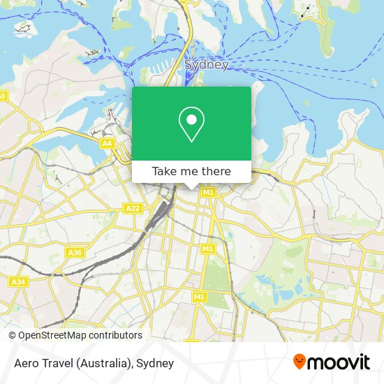 Mapa Aero Travel (Australia)