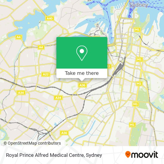 Royal Prince Alfred Medical Centre map