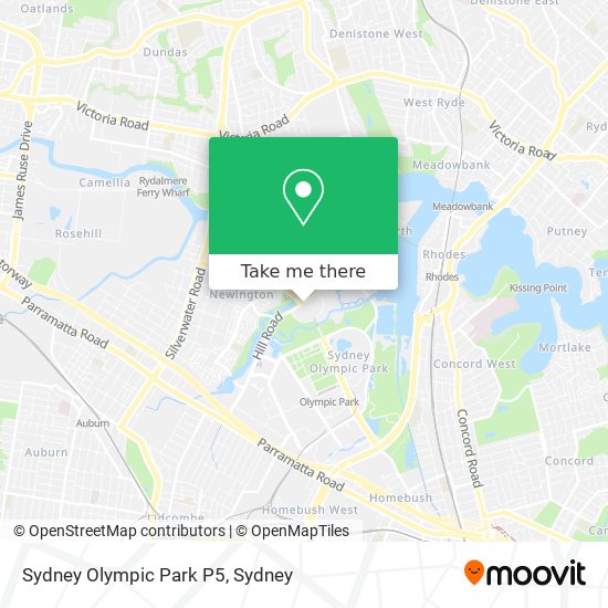 Sydney Olympic Park P5 map