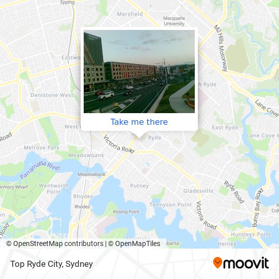 Top Ryde City map