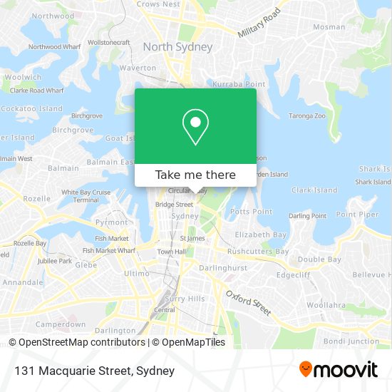 131 Macquarie Street map