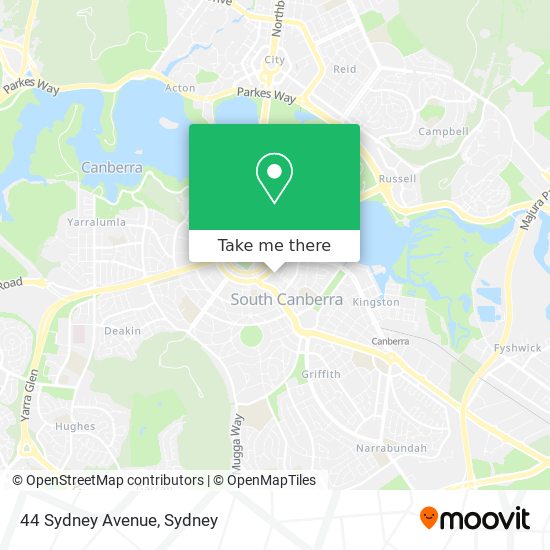 Mapa 44 Sydney Avenue