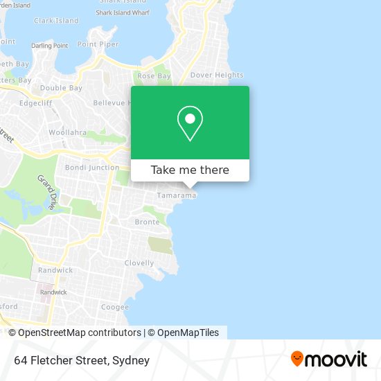 Mapa 64 Fletcher Street