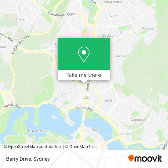 Mapa Barry Drive