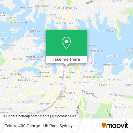 Telstra 400 George - UbiPark map