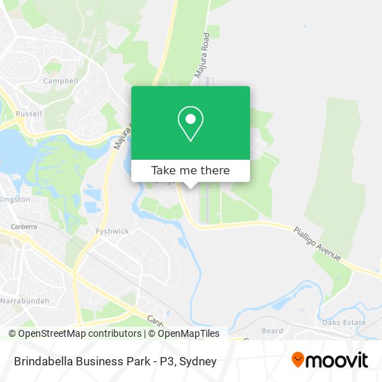 Brindabella Business Park - P3 map