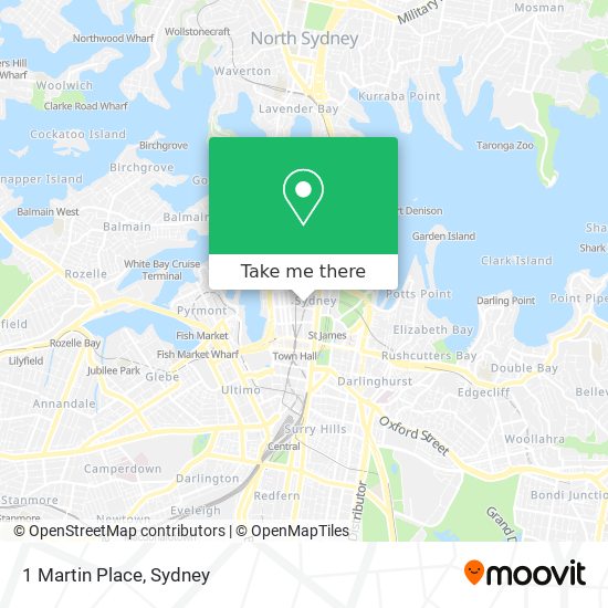 1 Martin Place map
