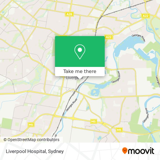 Mapa Liverpool Hospital