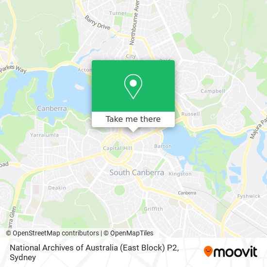 Mapa National Archives of Australia (East Block) P2