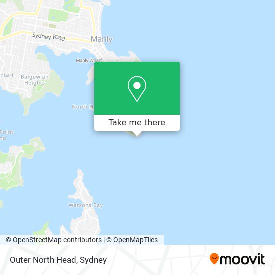 Outer North Head map