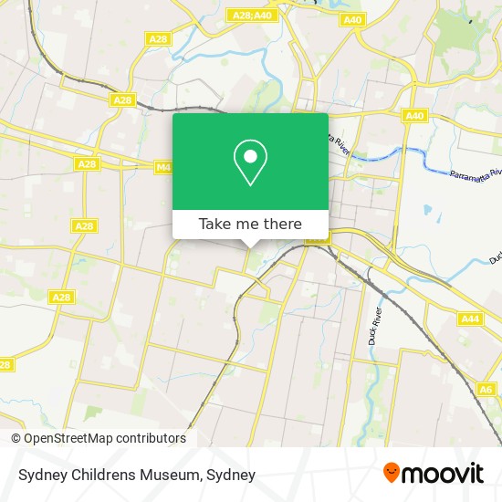 Mapa Sydney Childrens Museum