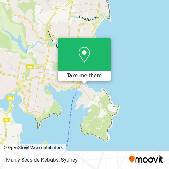 Mapa Manly Seaside Kebabs