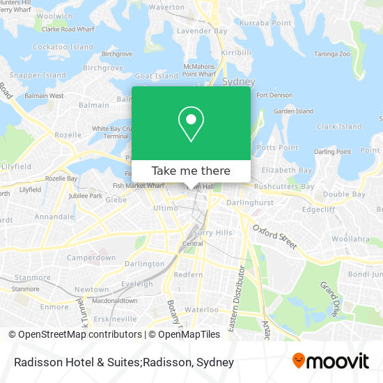 Mapa Radisson Hotel & Suites;Radisson