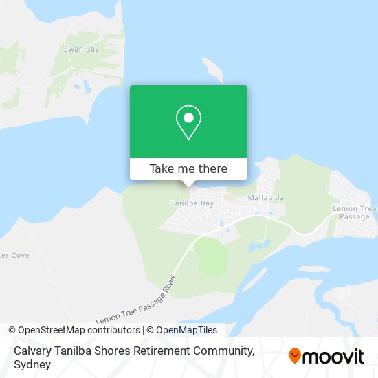 Calvary Tanilba Shores Retirement Community map