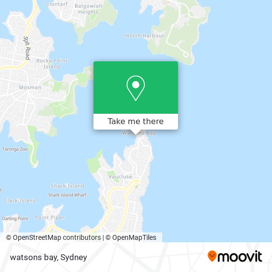 watsons bay map