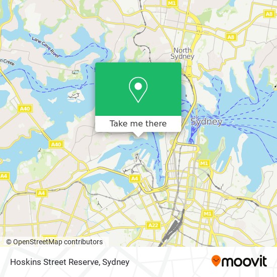 Hoskins Street Reserve map