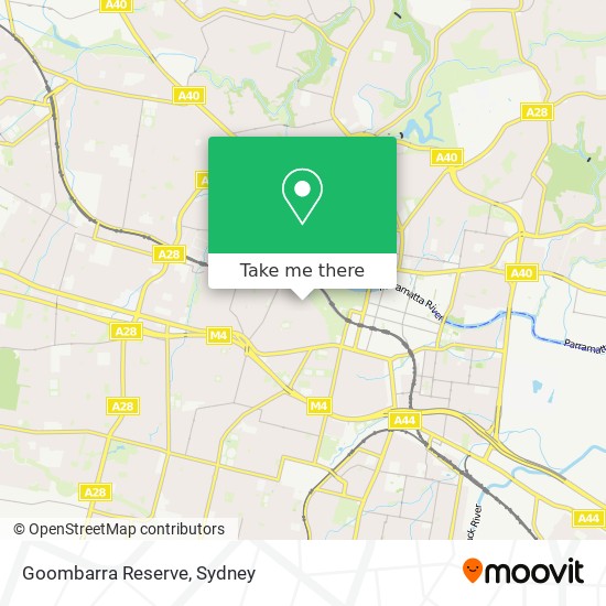 Goombarra Reserve map