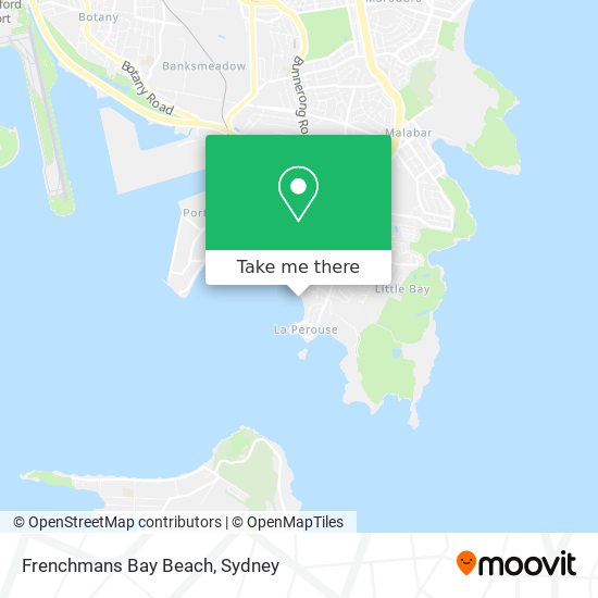 Frenchmans Bay Beach map