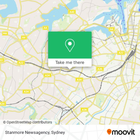 Stanmore Newsagency map