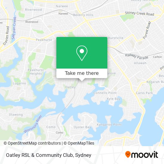 Oatley RSL & Community Club map