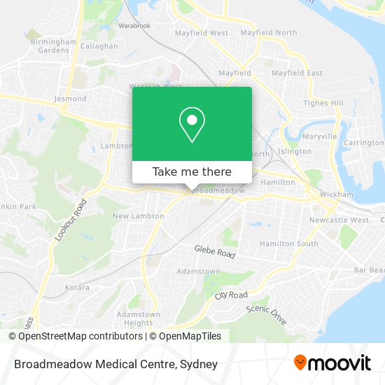 Broadmeadow Medical Centre map