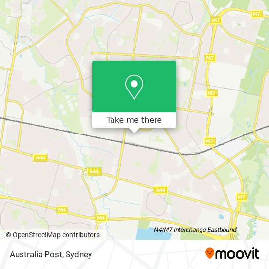 Australia Post map