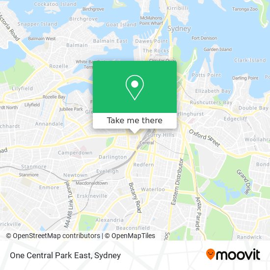 One Central Park East map