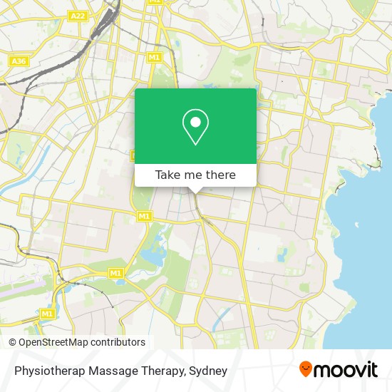 Physiotherap Massage Therapy map