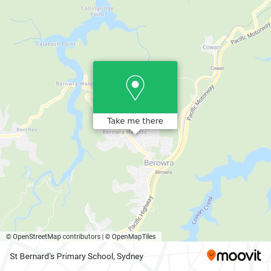 Mapa St Bernard's Primary School