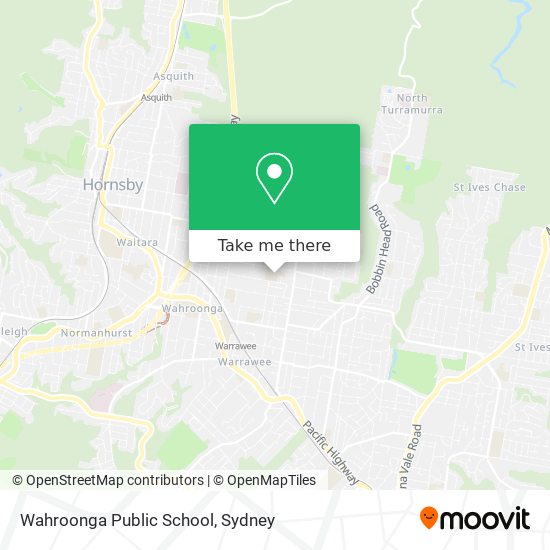 Mapa Wahroonga Public School