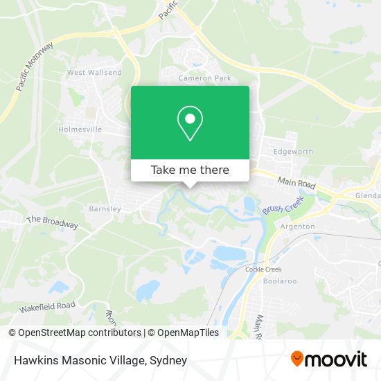 Mapa Hawkins Masonic Village