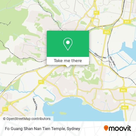 Fo Guang Shan Nan Tien Temple map