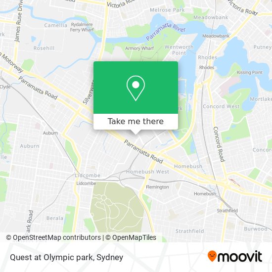 Quest at Olympic park map