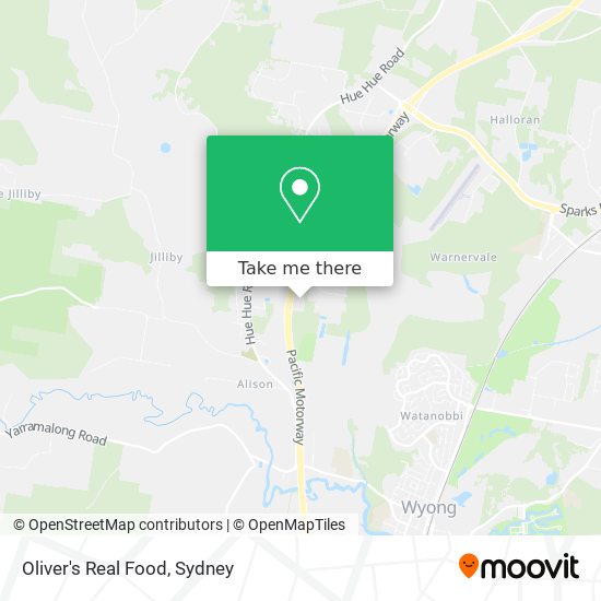 Oliver's Real Food map