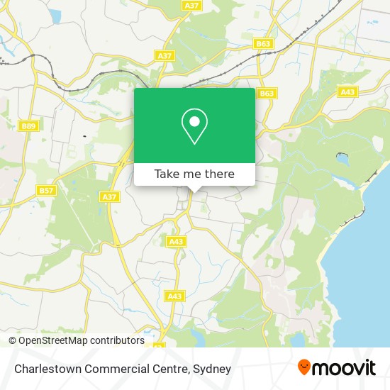 Mapa Charlestown Commercial Centre