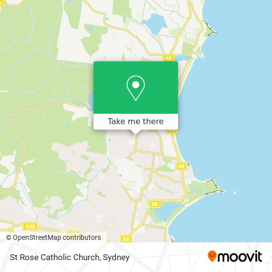 St Rose Catholic Church map